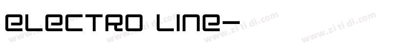 ELECTRO LINE字体转换